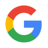 Google logo in multicolor G design